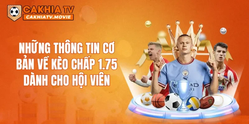 Những thông tin cơ bản về kèo chấp 1.75 dành cho hội viên